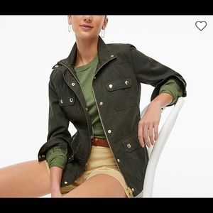 J. Crew Waxed Dark Blue Field Jacket